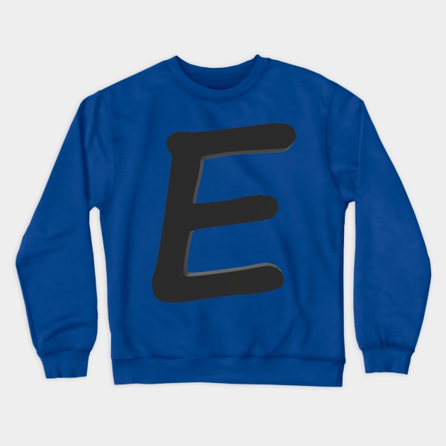 Letter E Crewneck Sweatshirt by CDUS